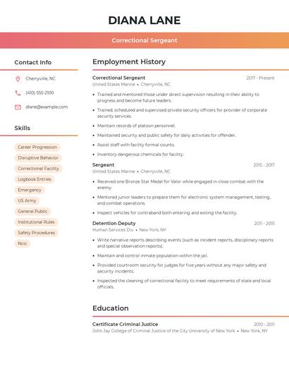 Resume example 3