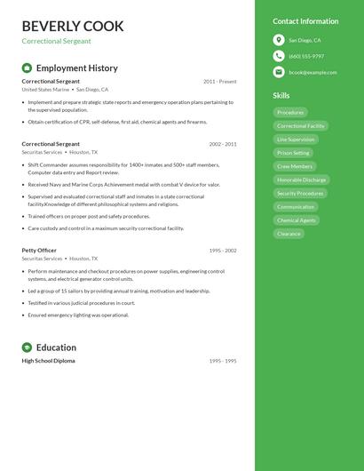 Resume example 5