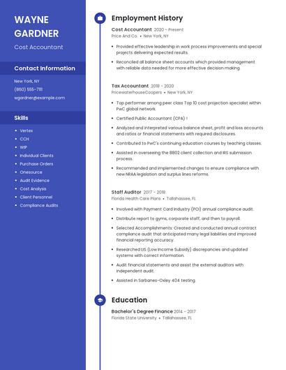 Resume example 4