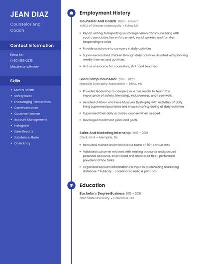 Resume example 4