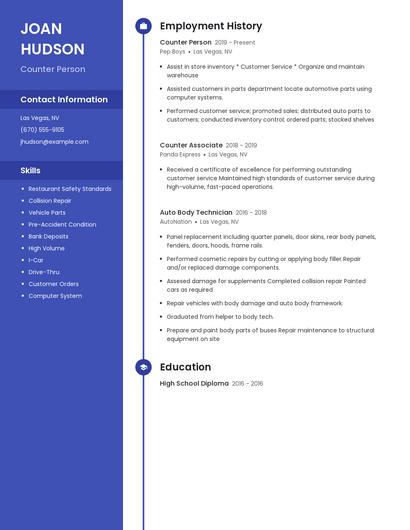 Resume example 4