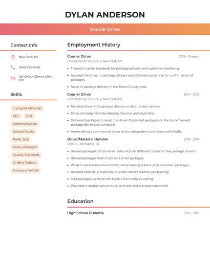 Resume example 3