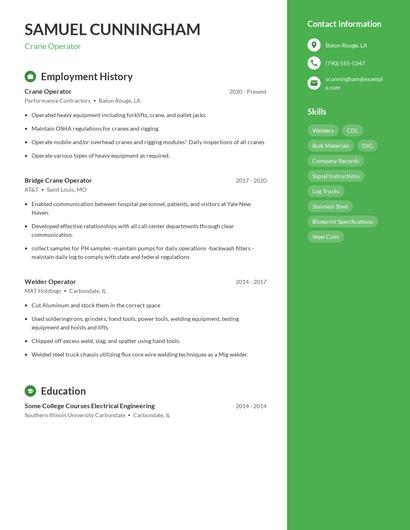 Resume example 4