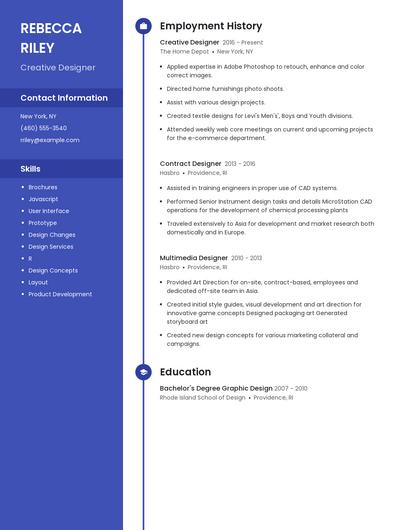 Creative Designer Resume