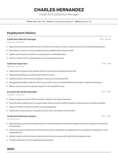 Resume example 2