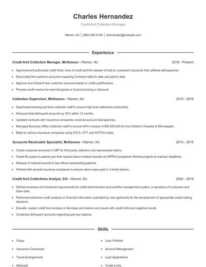 Resume example 1