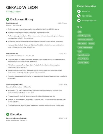 Resume example 4