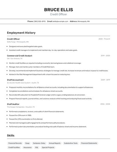 Resume example 2