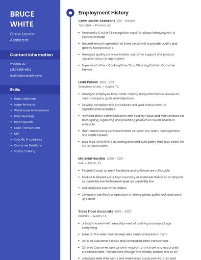 Resume example 5
