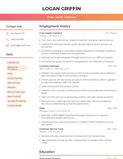 Resume example 3