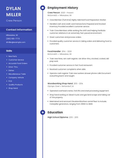 Resume example 5