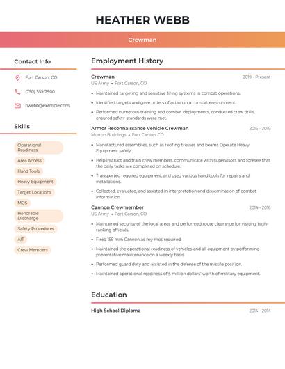 Resume example 3