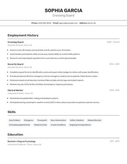 Resume example 2
