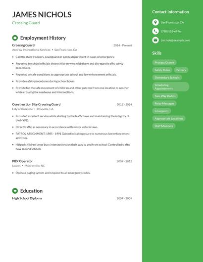 Resume example 5