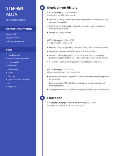 Resume example 5