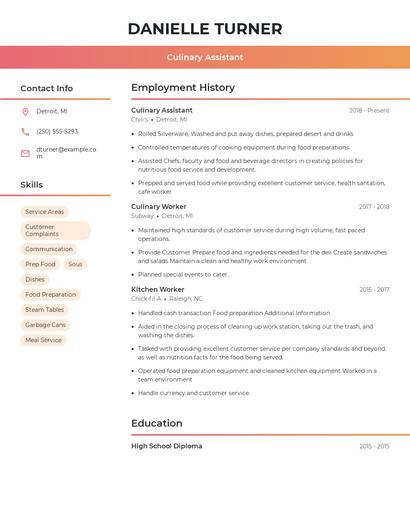 Resume example 3