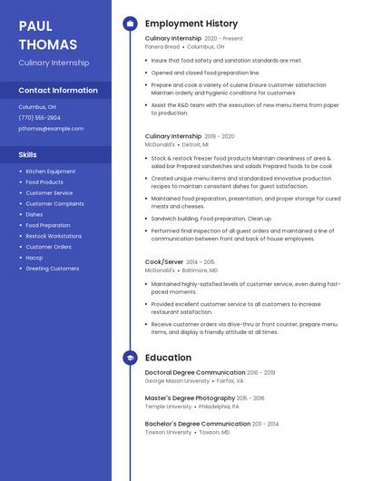 Resume example 4