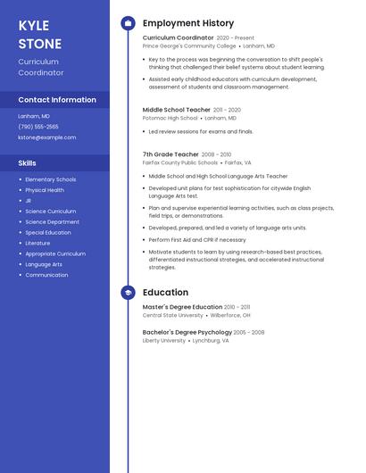 Resume example 4