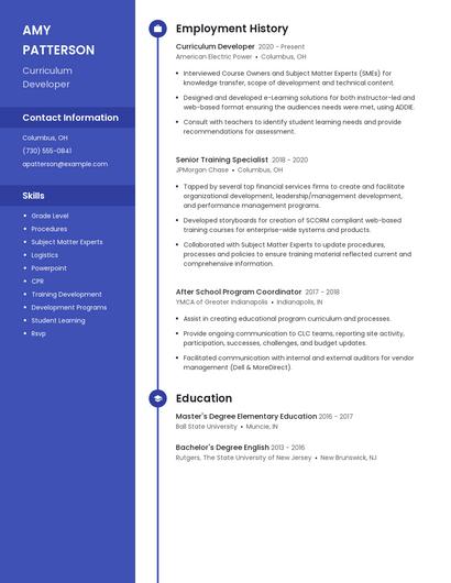 Resume example 4