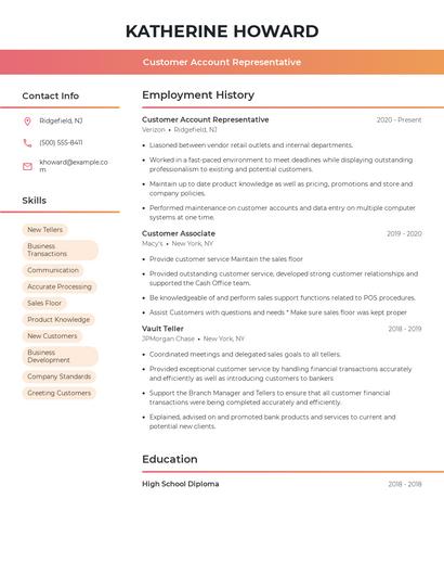 Resume example 3