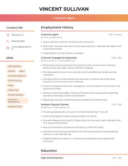Resume example 3