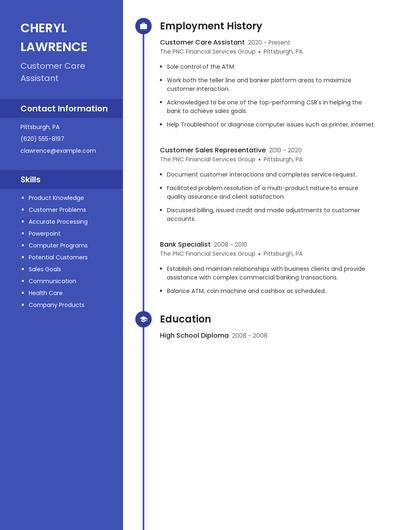 Resume example 5