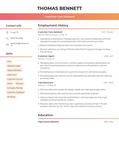 Resume example 3