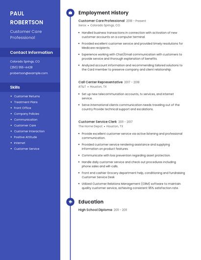 Resume example 4