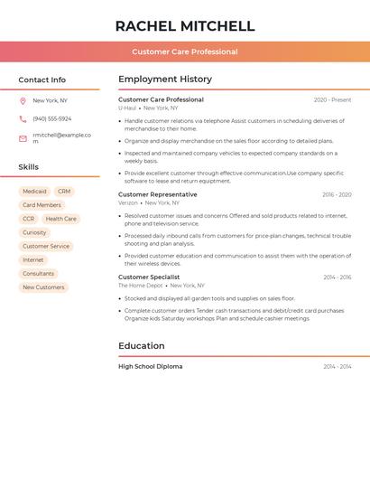 Resume example 3