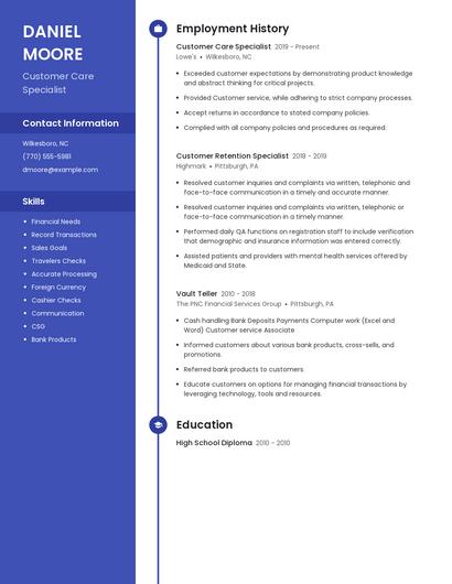 Resume example 5