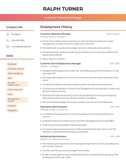 Resume example 3
