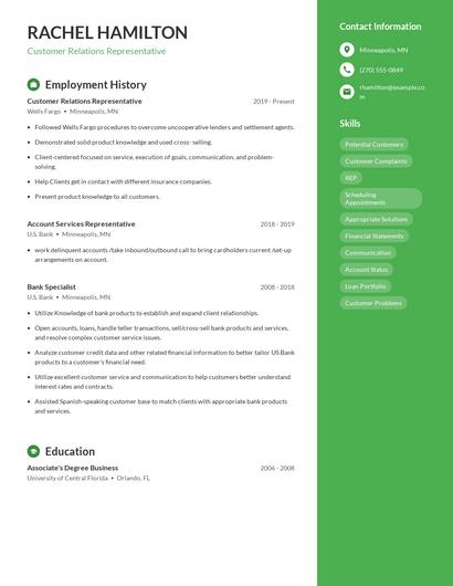 Resume example 4