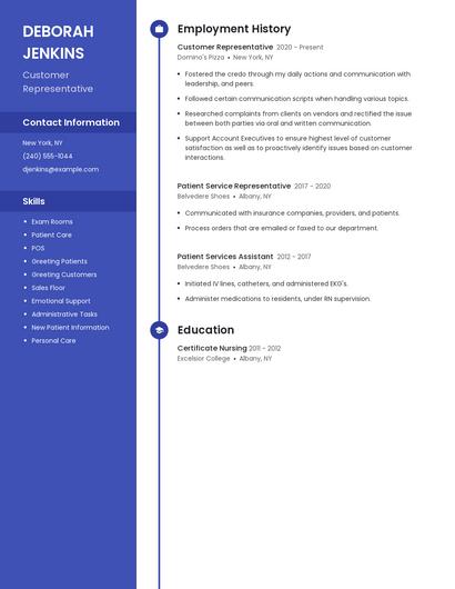 Resume example 5