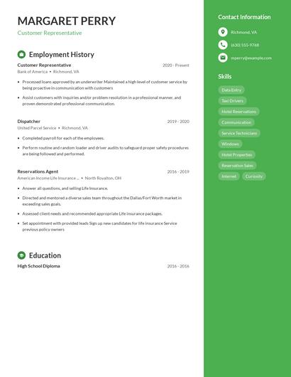 Resume example 4