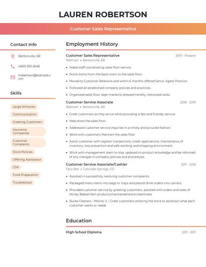 Resume example 3