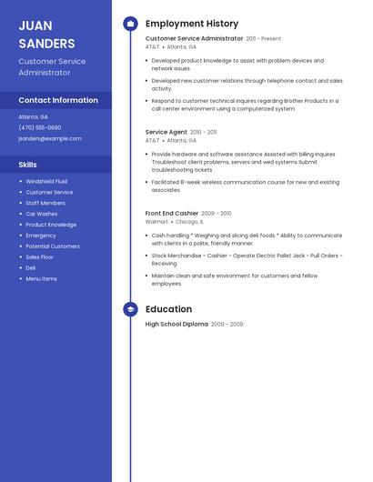 Resume example 5