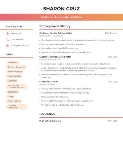 Resume example 3
