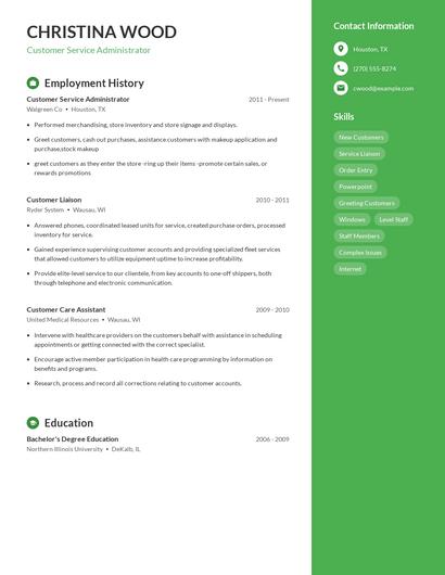Resume example 4