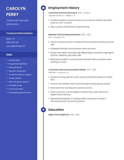 Resume example 4