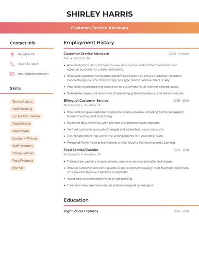 Resume example 3