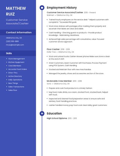 Resume example 5