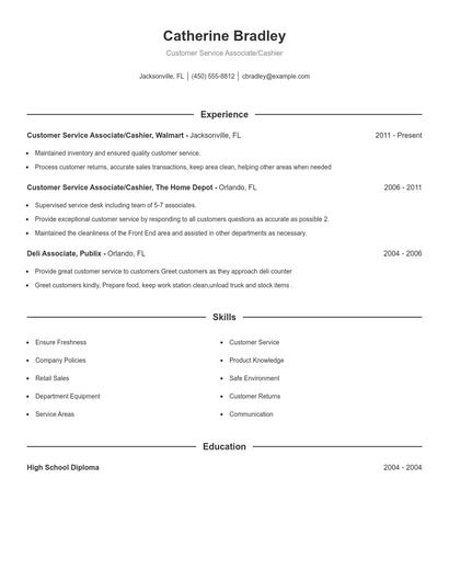 Resume example 1