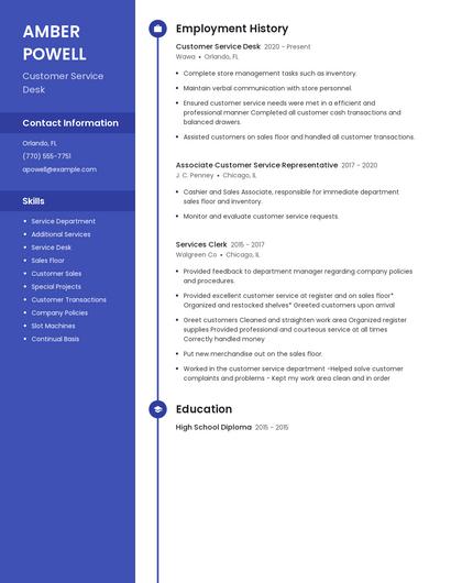 Resume example 5