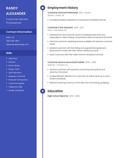 Resume example 5