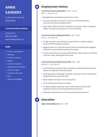 Resume example 4