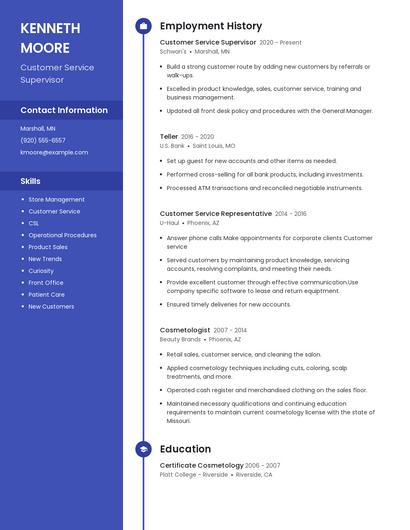 Resume example 4