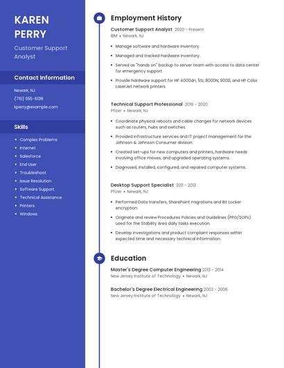 Resume example 5