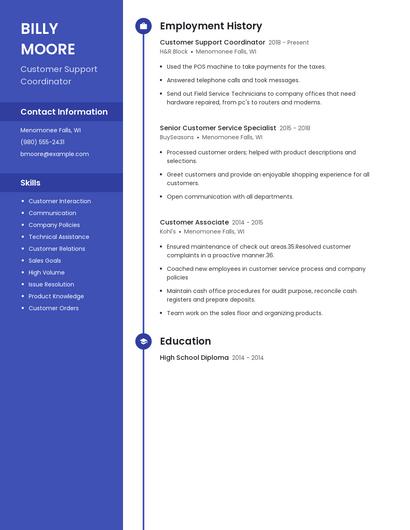 Resume example 5