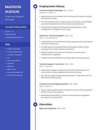 Resume example 5