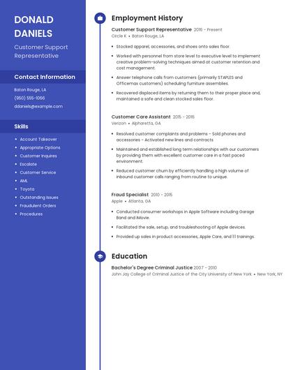Resume example 4